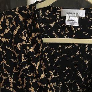Vintage Nine West floral wrap top